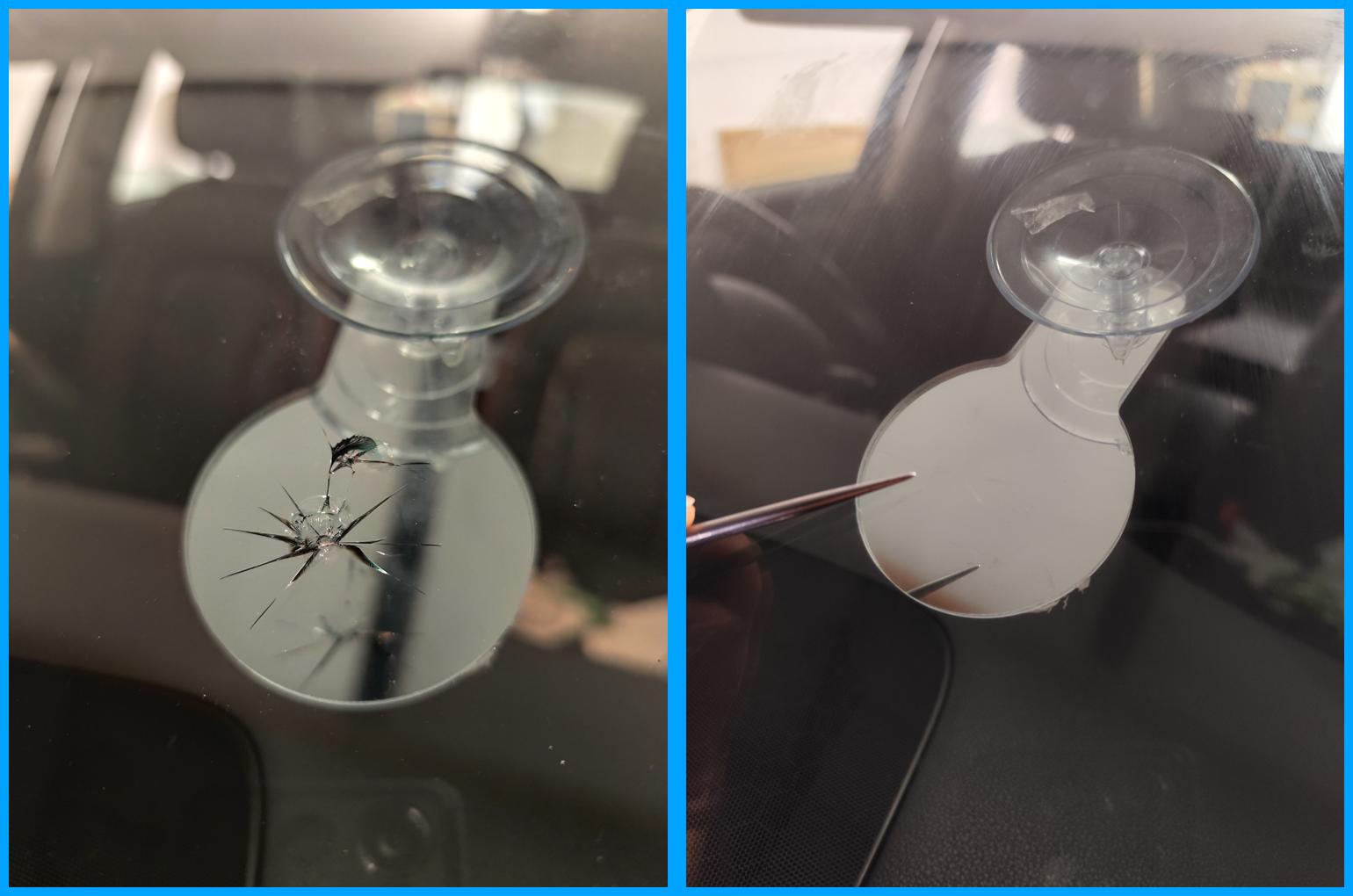 before and after of double impact break