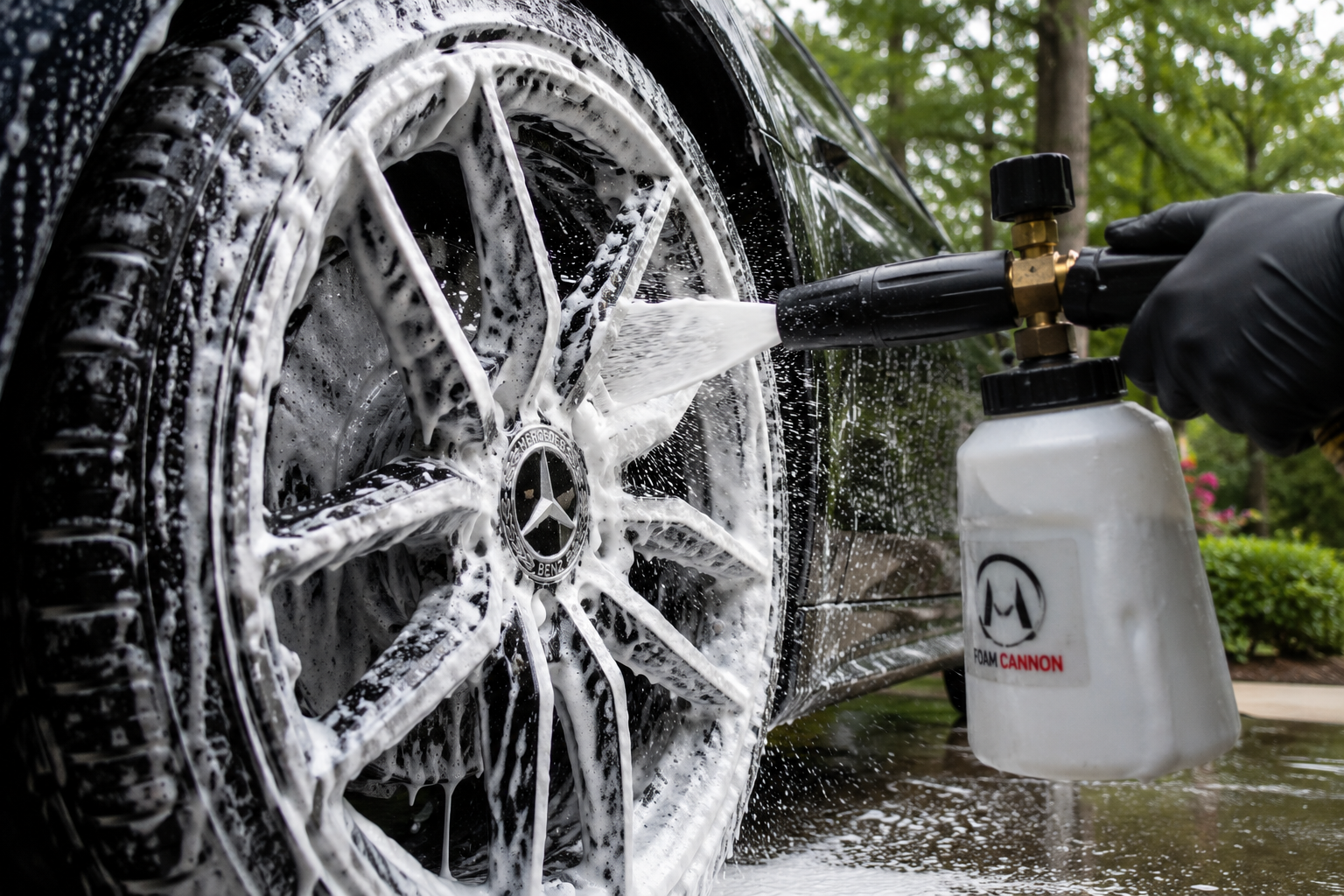 Detailed car finish