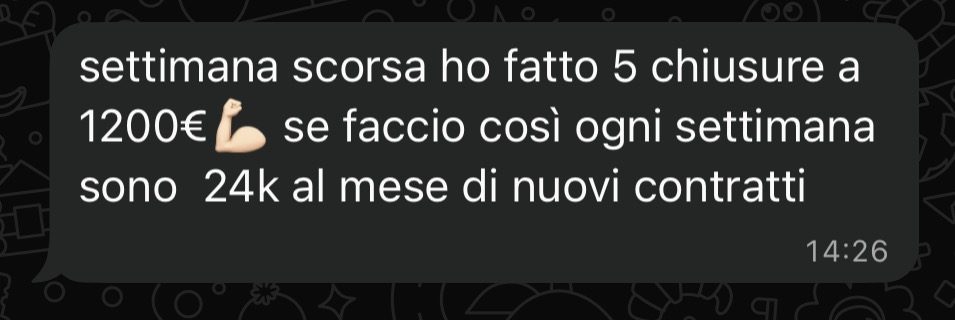 Risultato reale di un cliente A.Marra Consulting 1