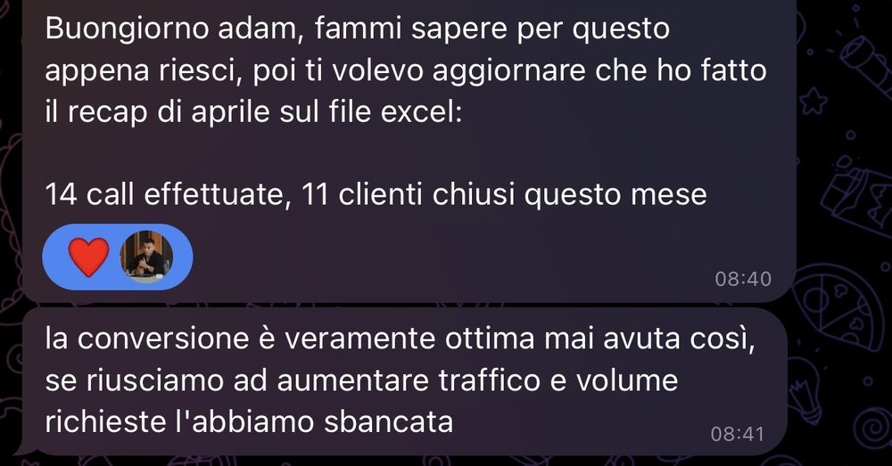 Risultato reale di un cliente A.Marra Consulting 4