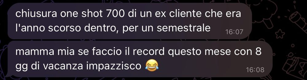 Risultato reale di un cliente A.Marra Consulting 23