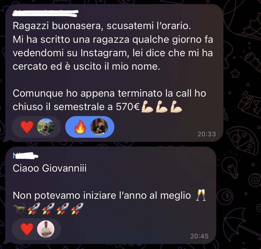 Risultato reale di un cliente A.Marra Consulting 38