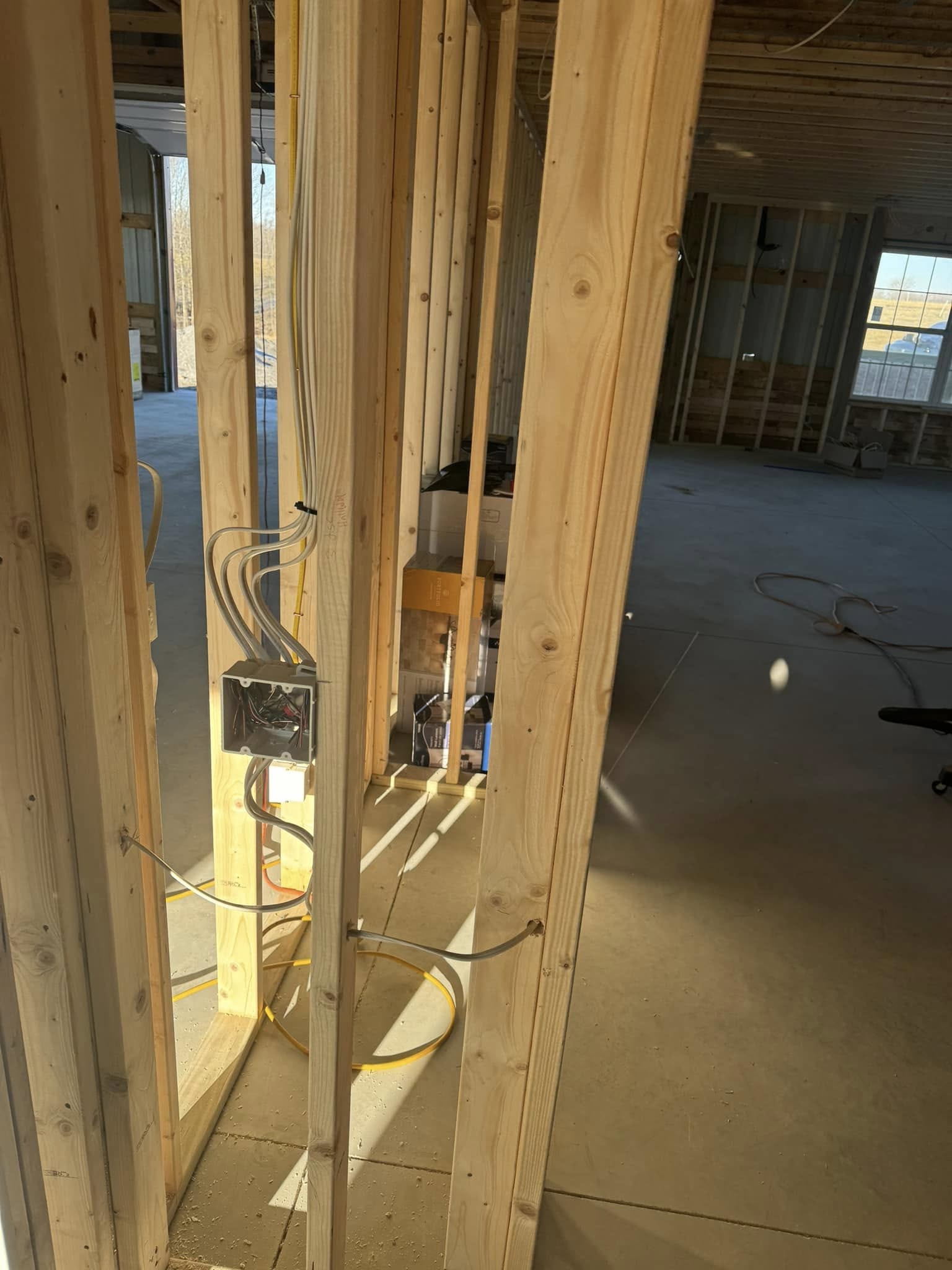 Rough-in wiring