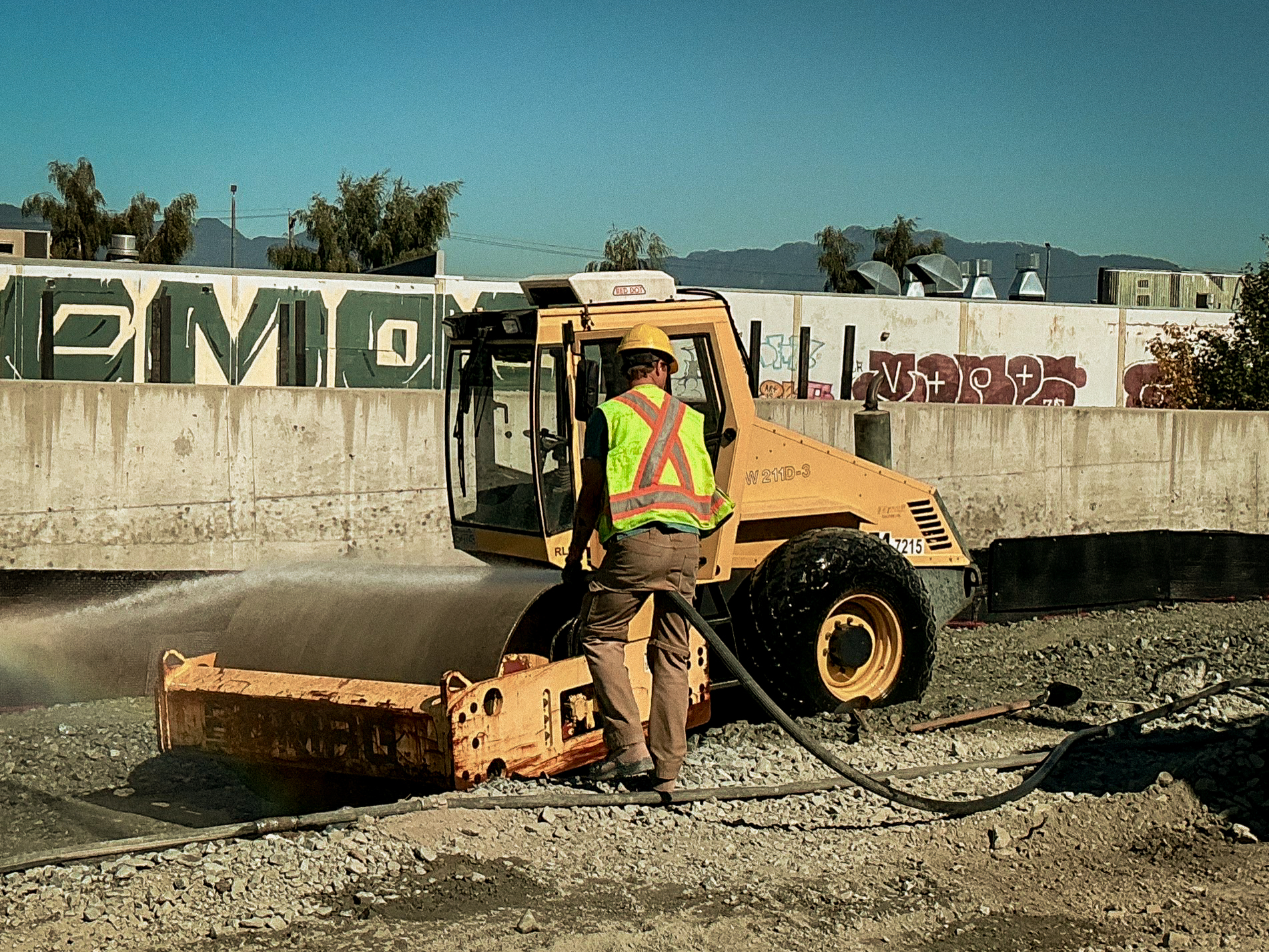 New subdivision road construction in Langley BC