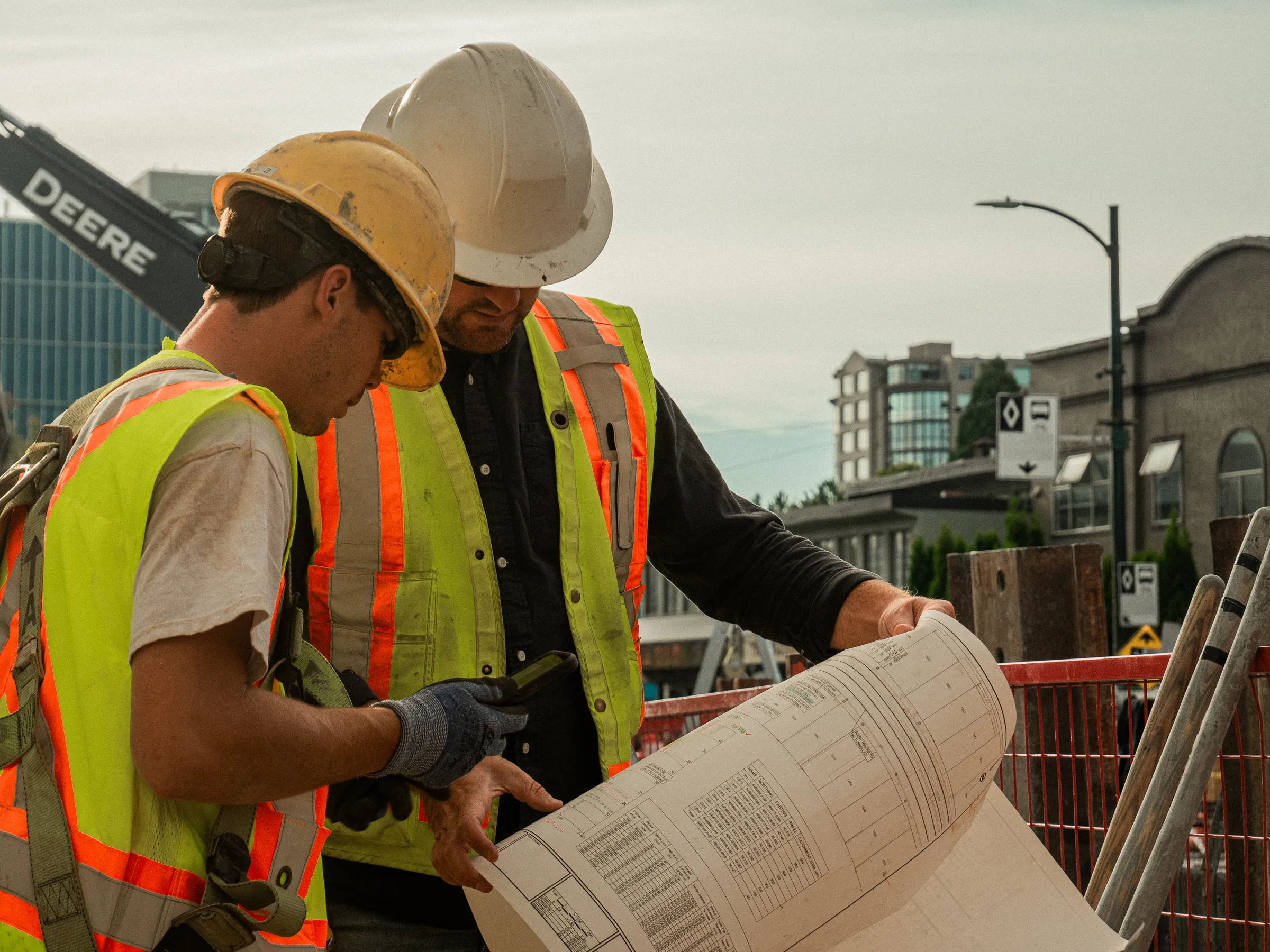 Pedre Contractors team on site – crew members working together on underground utilities
