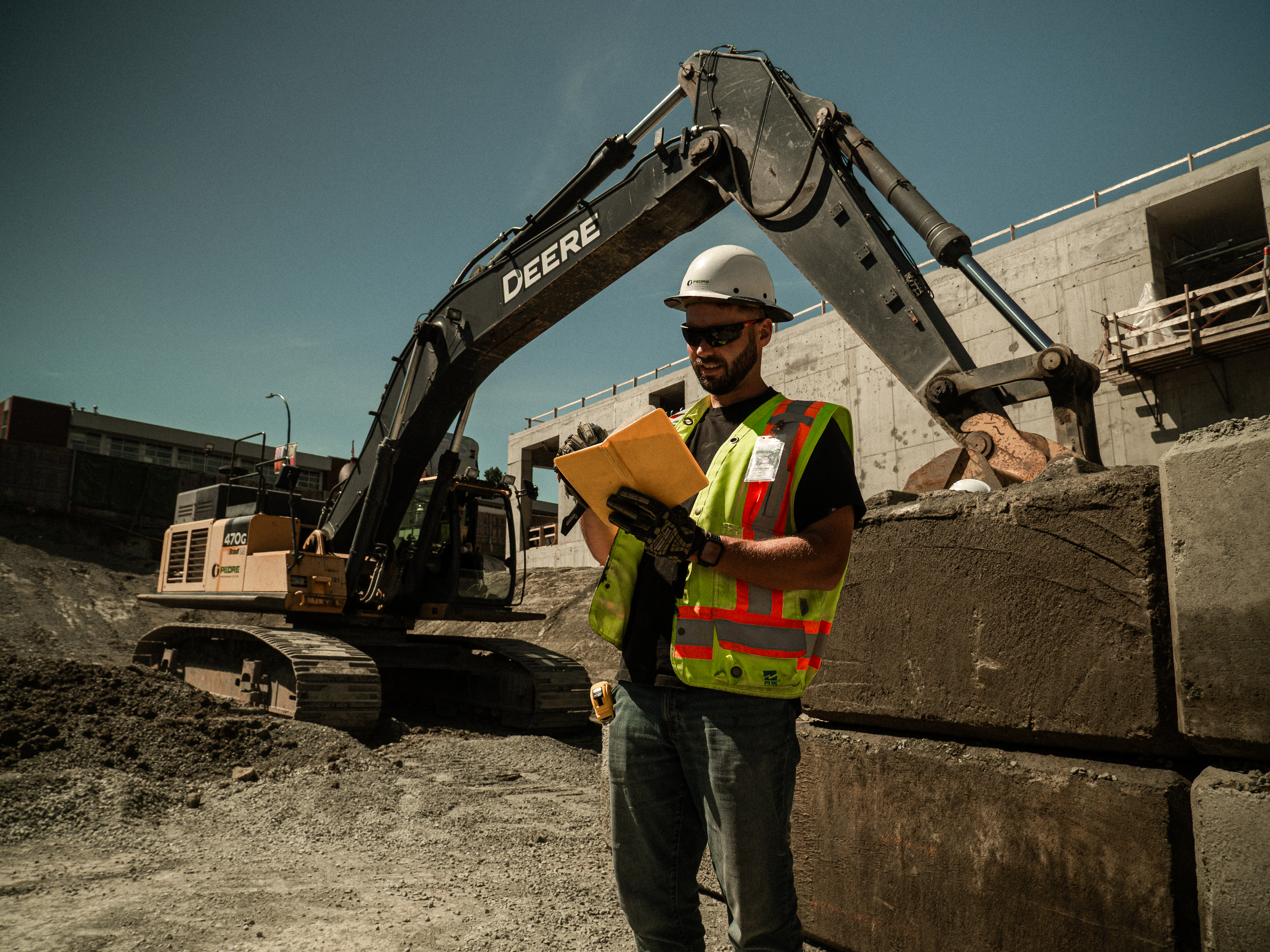 Pedre in Action - BC, underground utilities installation by civil contractor in Langley BC