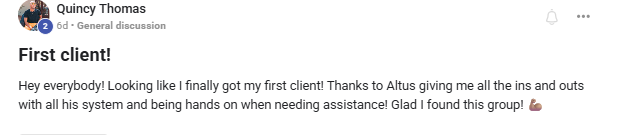AI Agency Launch testimonial screenshot 8