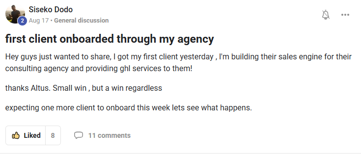 AI Agency Launch written testimonial 4
