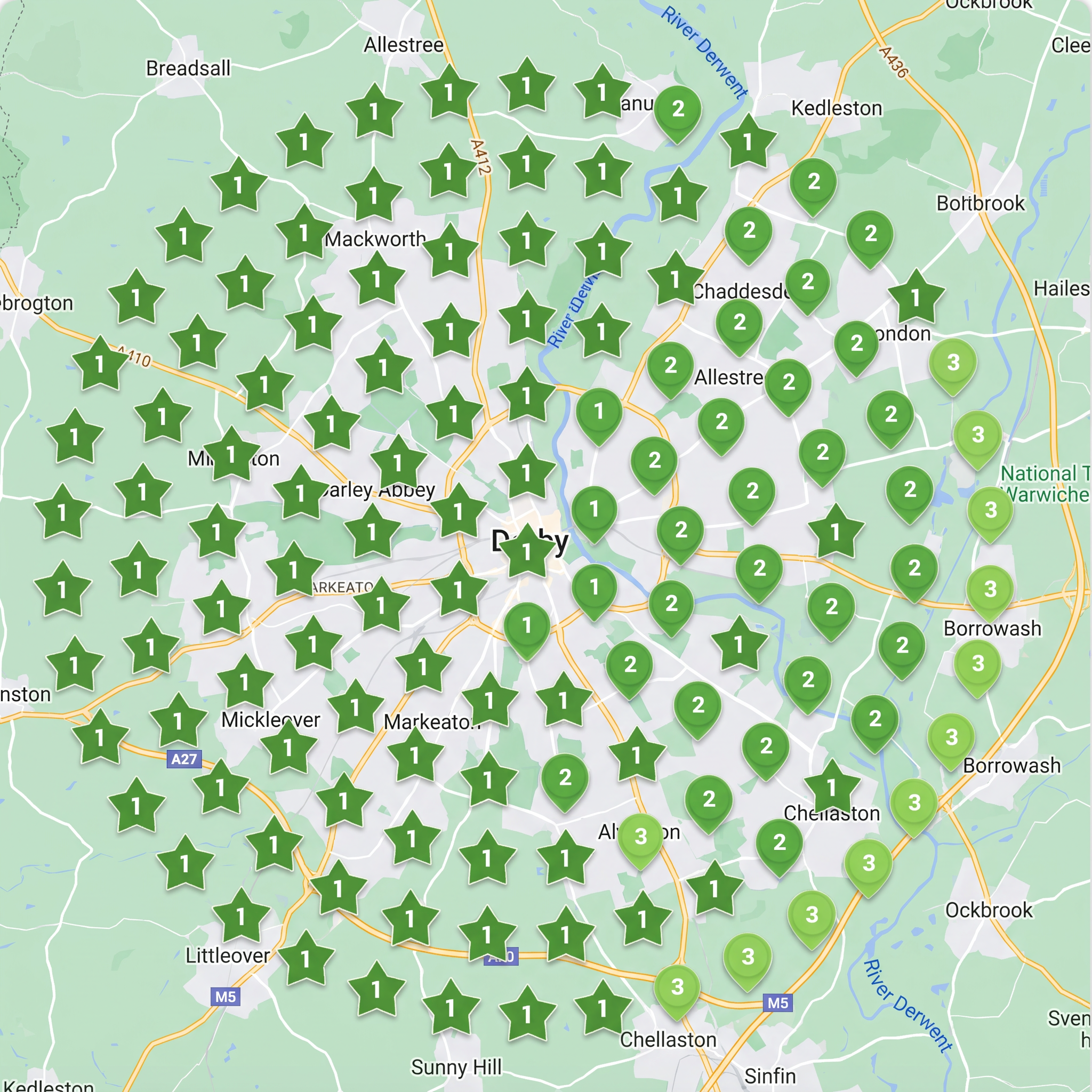 Landscaper Google Maps result