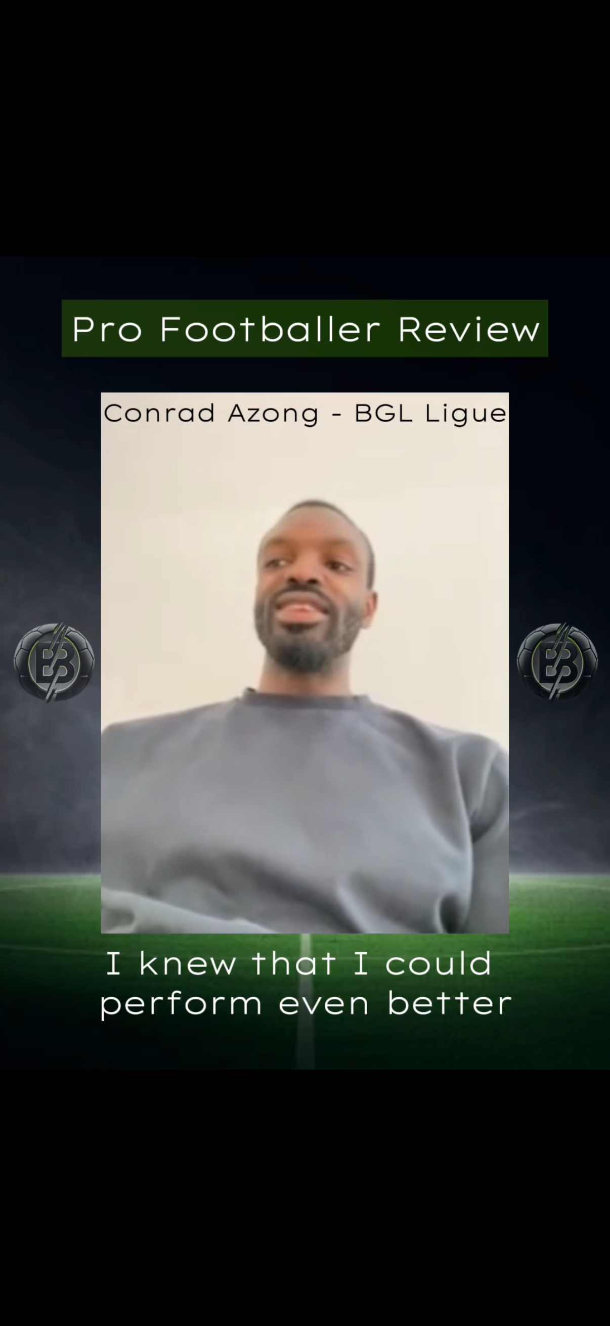 Conrad Azong — Pro Footballer · Patella Tendon Pain
