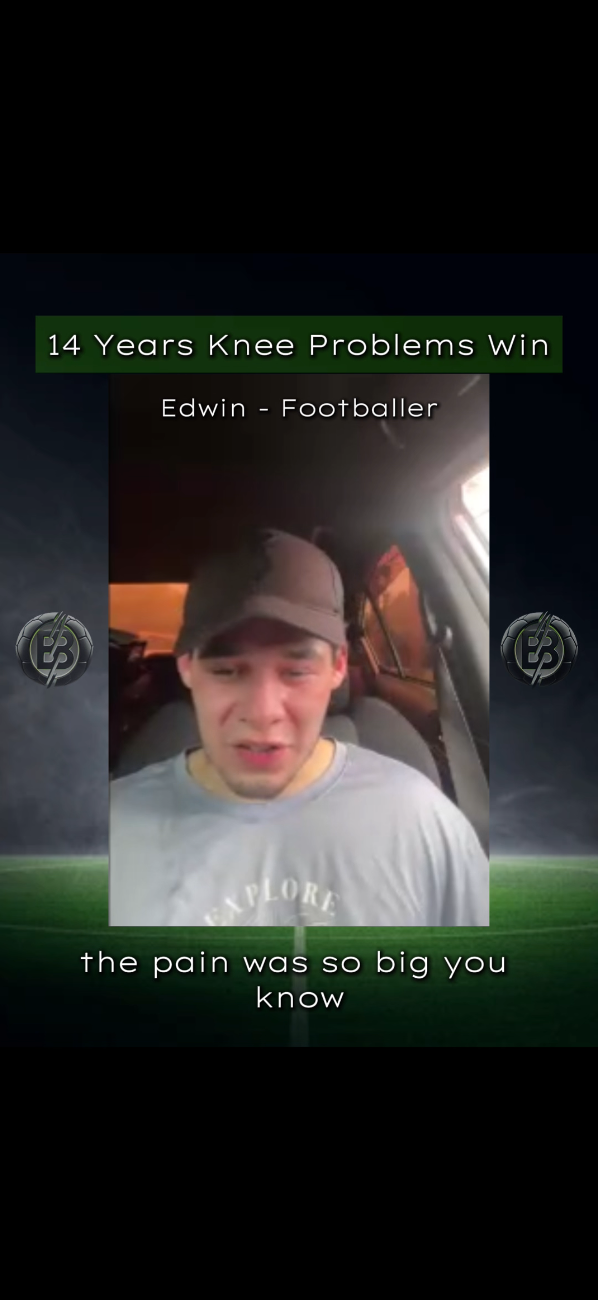 Edwin — Footballer · Chronic ACL Tear & Meniscus · 14 Years