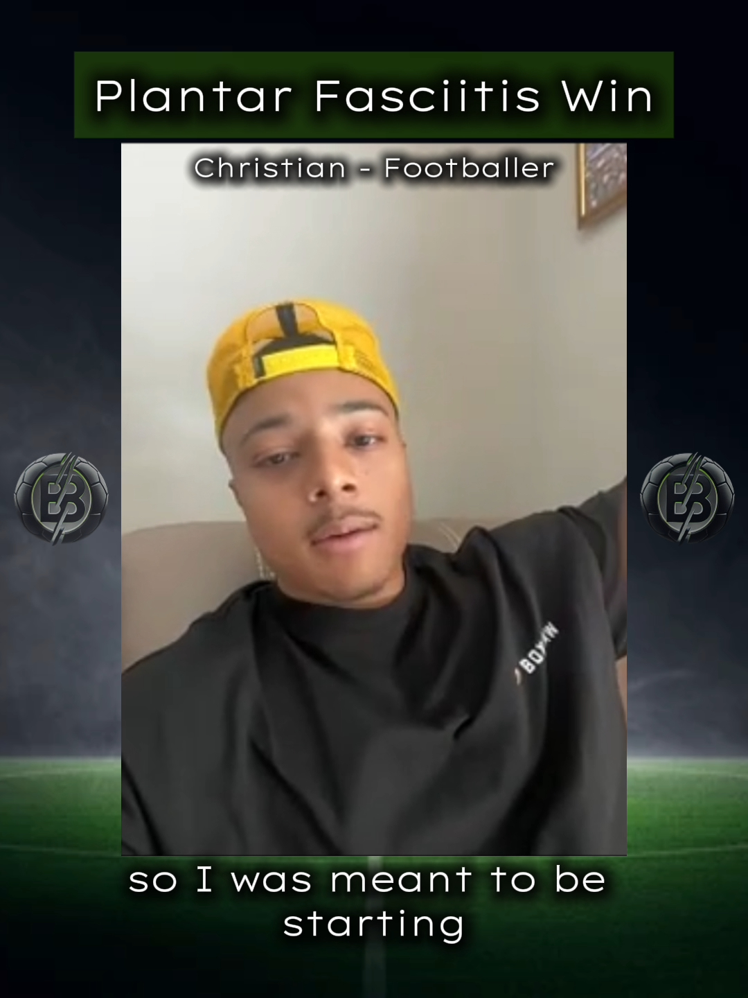 Christian — Footballer · Plantar Fasciitis & Groin