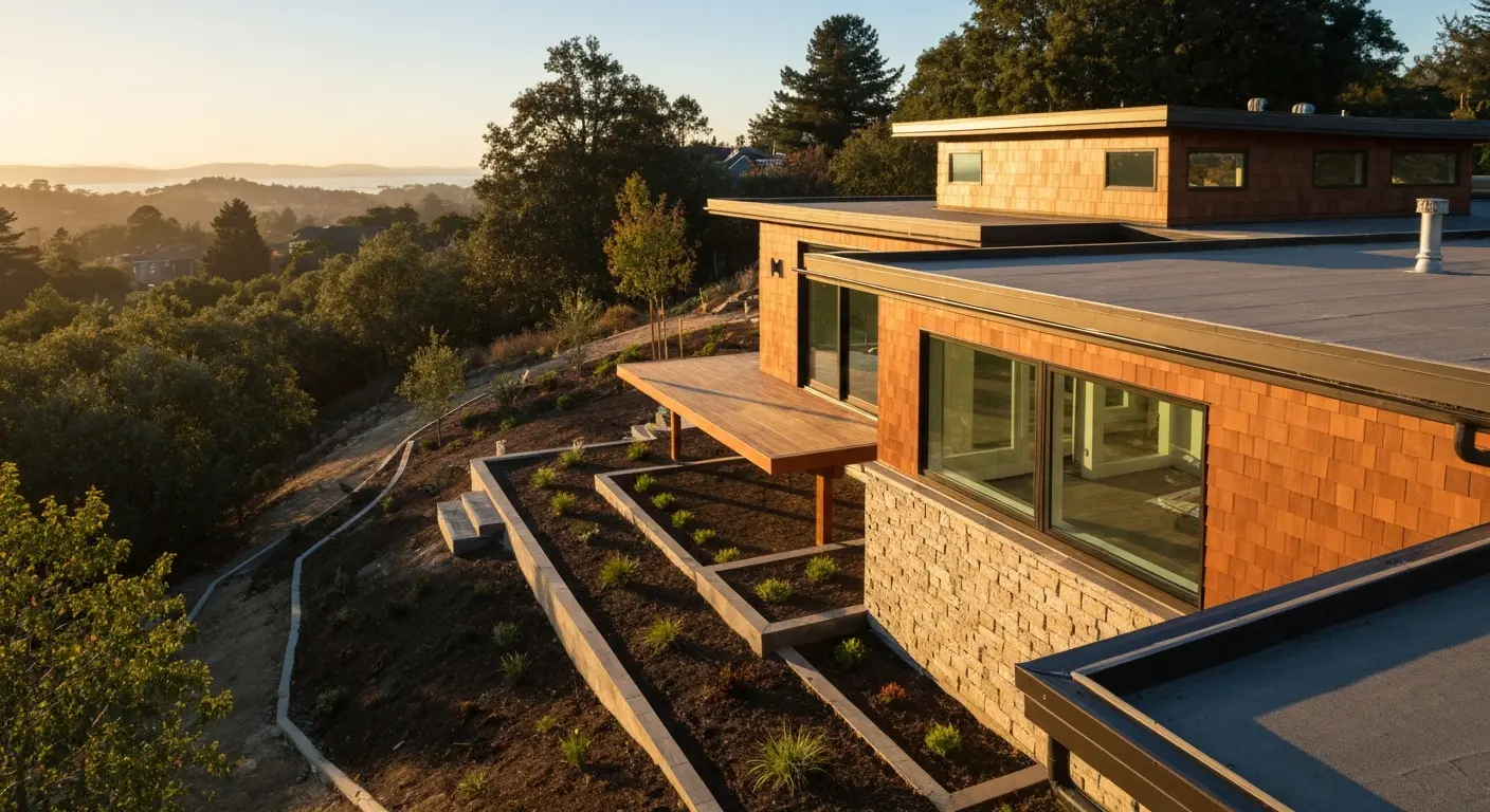 Custom new construction home in Woodside