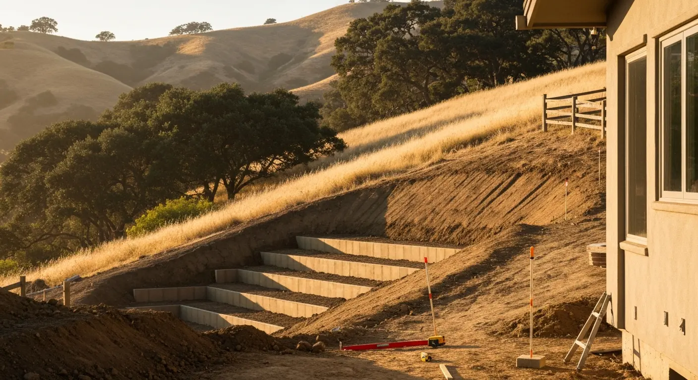 Hillside construction