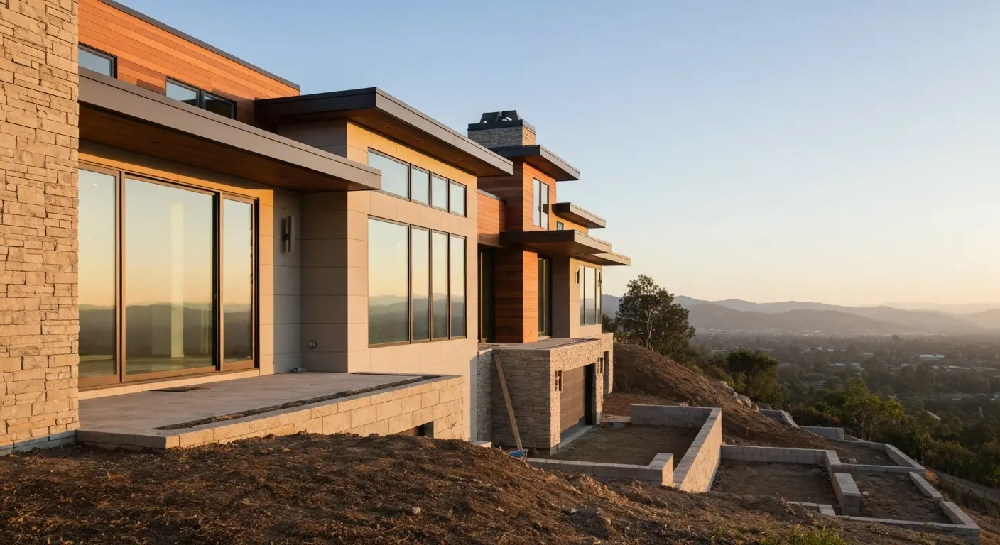 New custom home construction in Saratoga