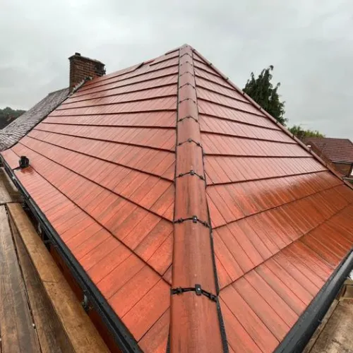 Recent roofing project