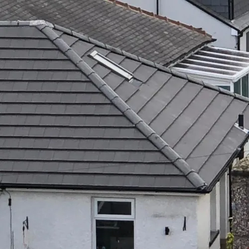 Recent roofing project