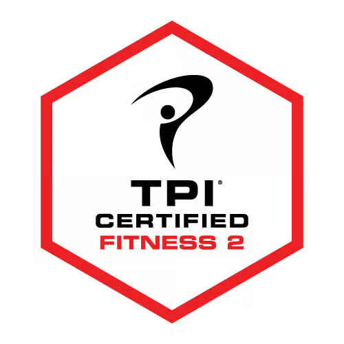 TPI Fitness Level 2 Certified
