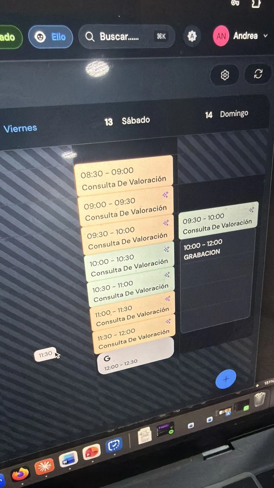 Agenda de sábado llena de consultas de valoración