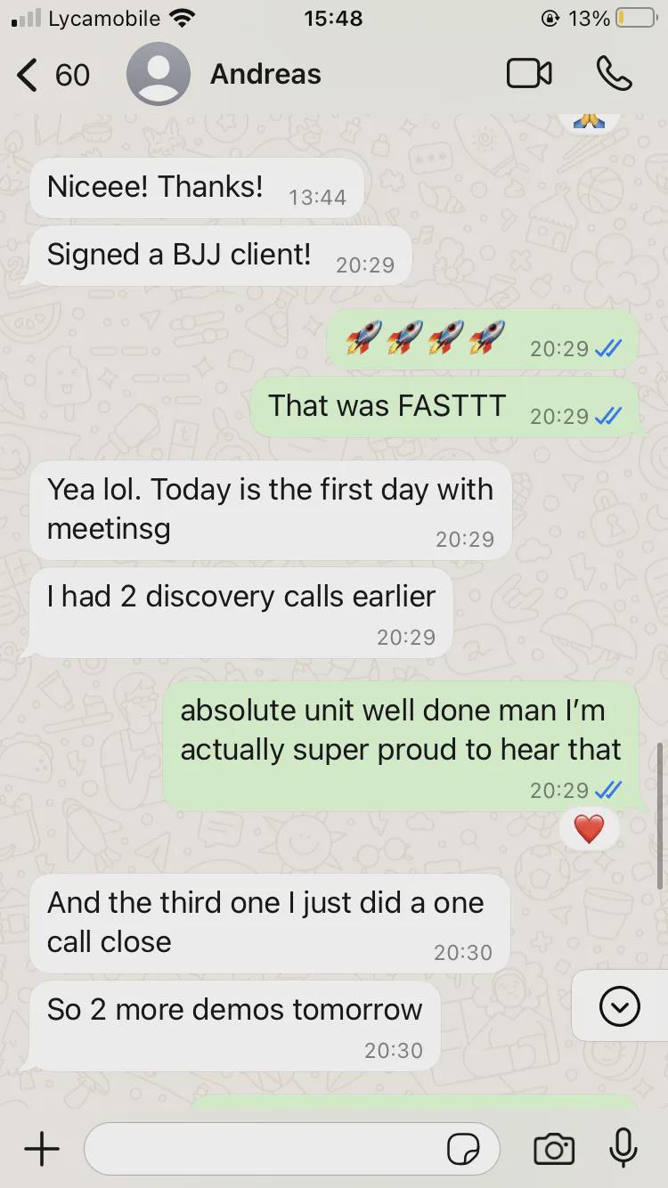 Client result
