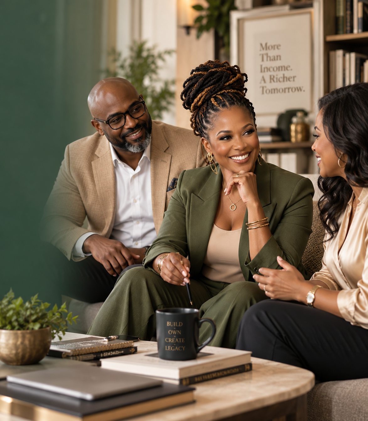 Adults in an elevated everyday setting