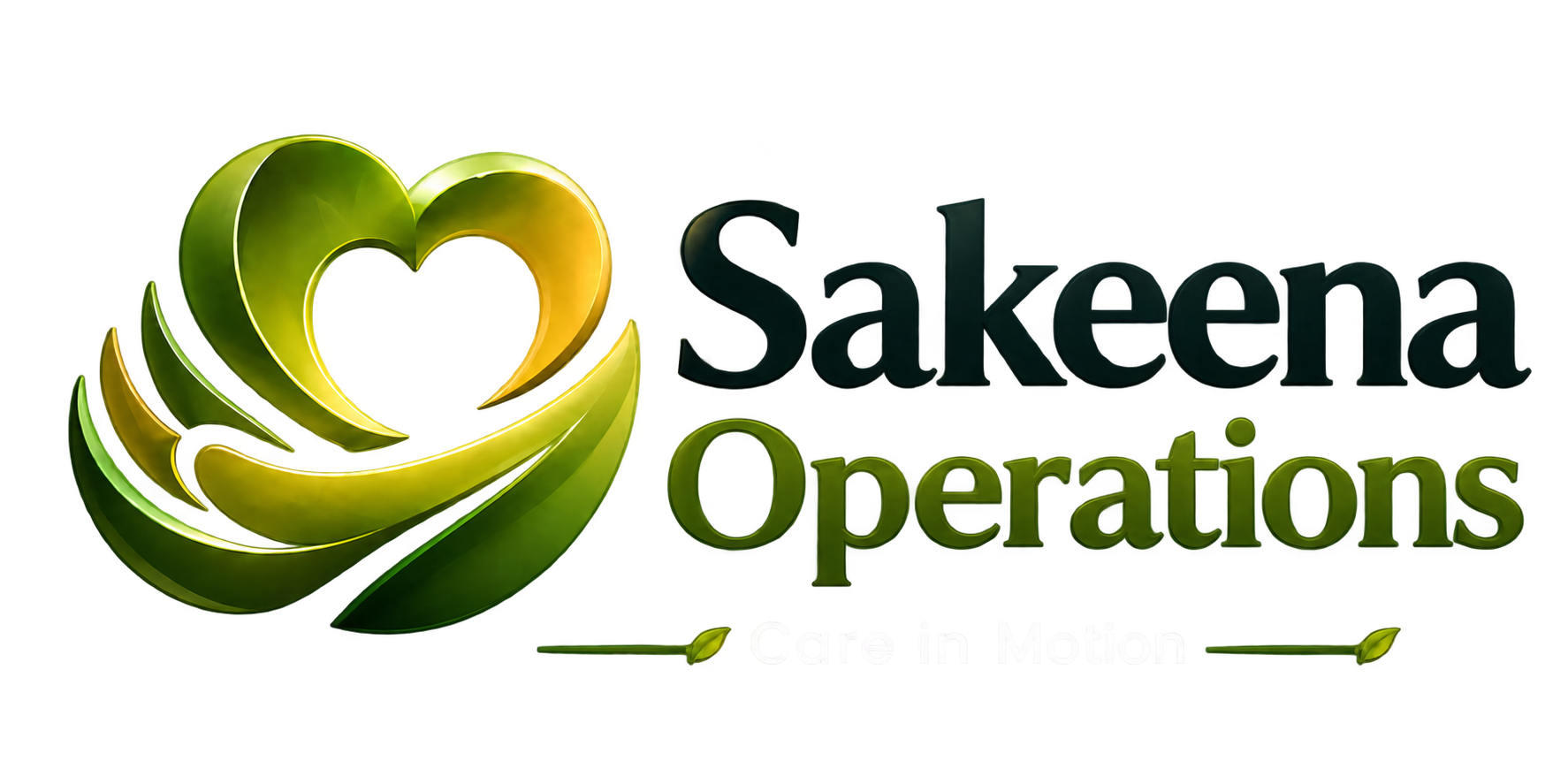 Sakeena Operations logo — Care in Motion