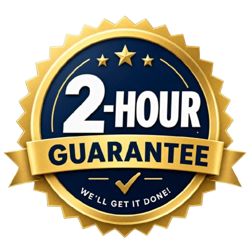 2-Hour Guarantee seal