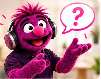 Bond the FreeBond mascot gesturing with a speech-bubble question mark