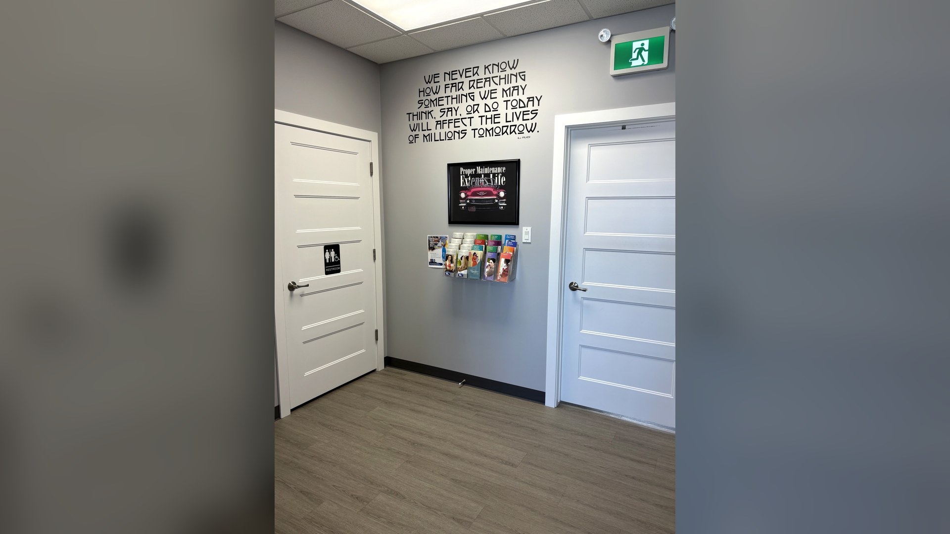 Clinic hallway