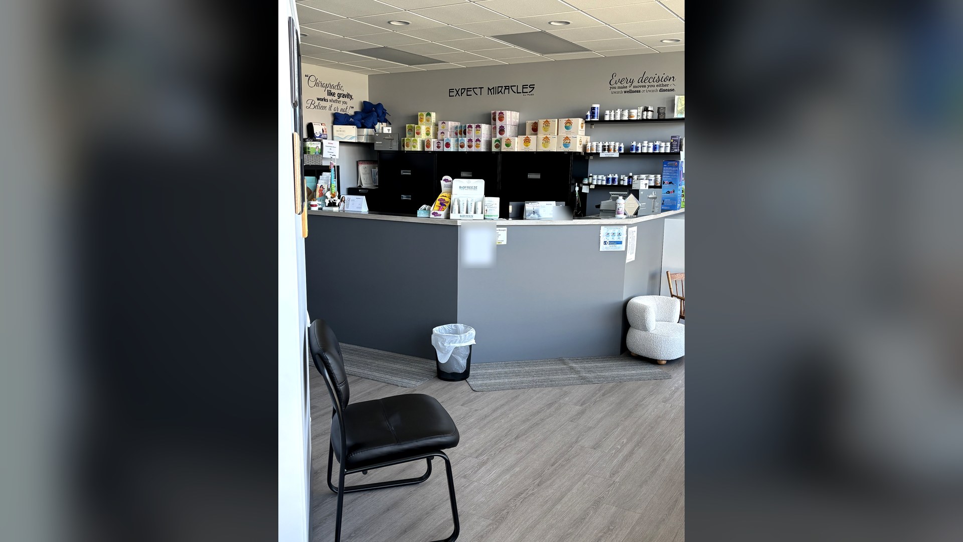 Front desk and dispensary