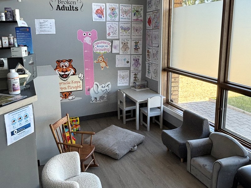 Kids corner in the reception area