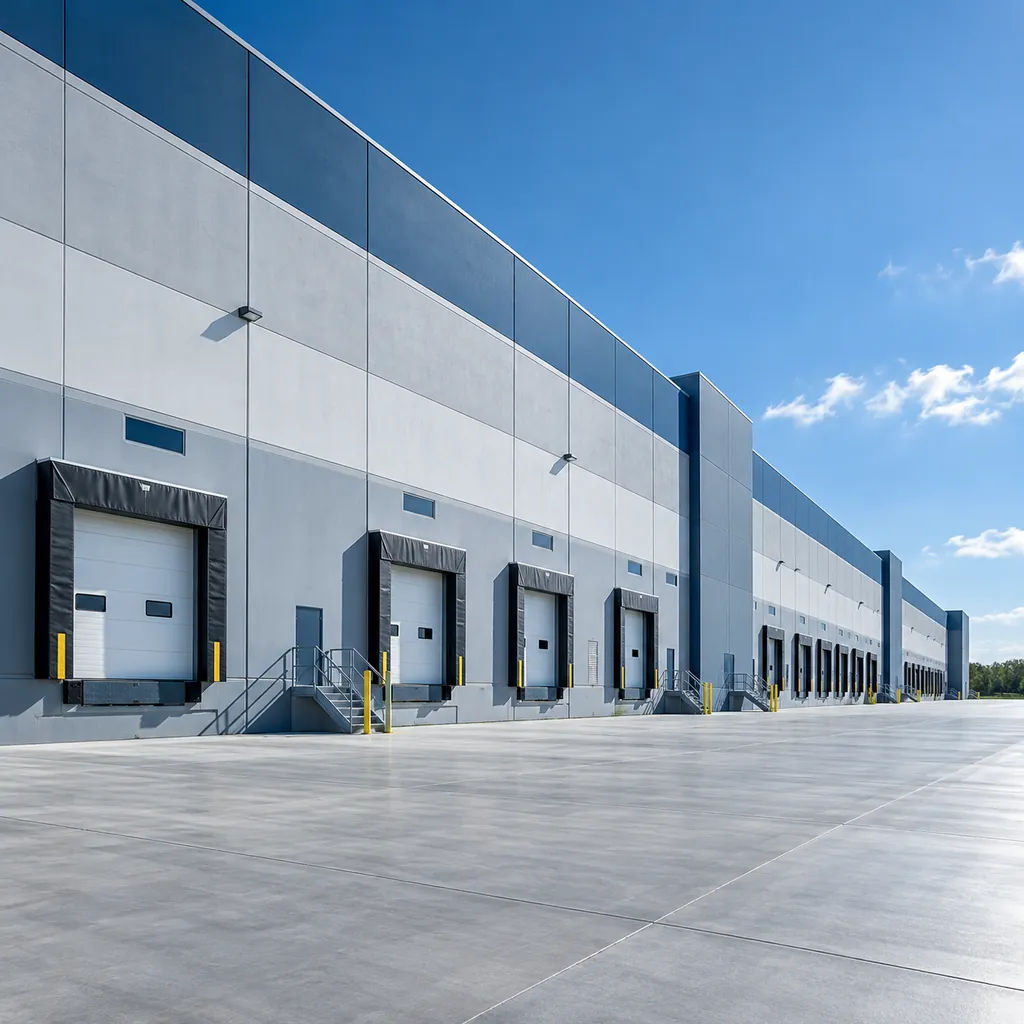 New industrial warehouse facility exterior