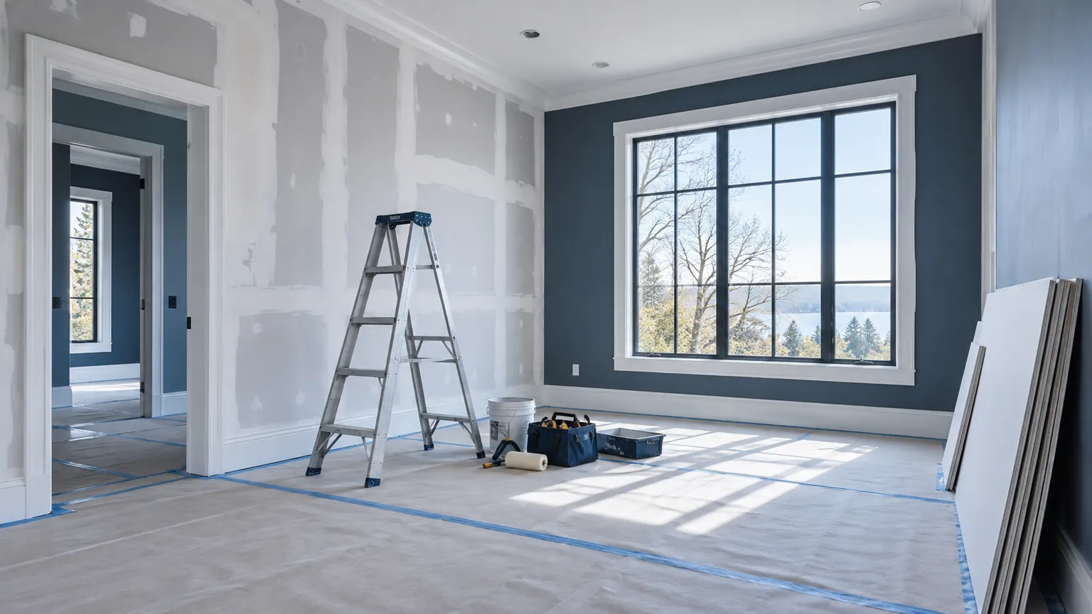 Interior residential renovation in progress