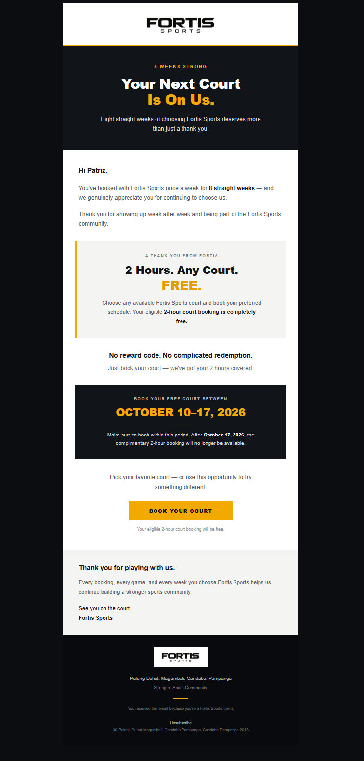 Fortis email 1
