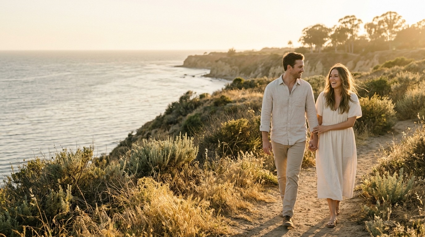 Golden hour portrait session in Santa Barbara