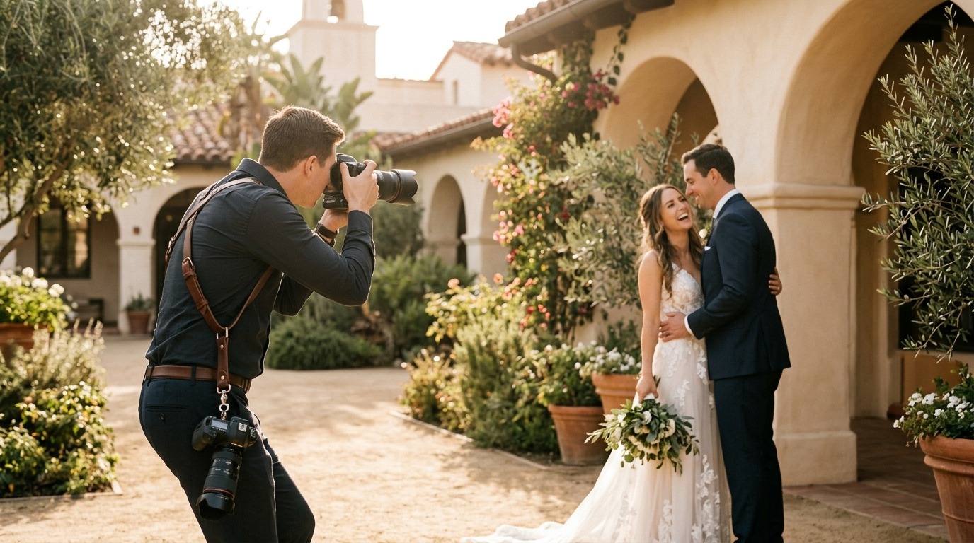 Wedding photography session