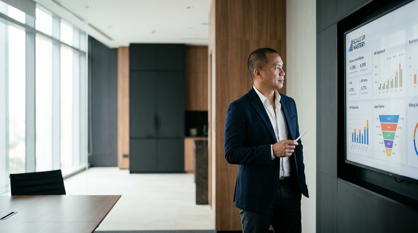 Service-business strategy session focused on growth and client acquisition