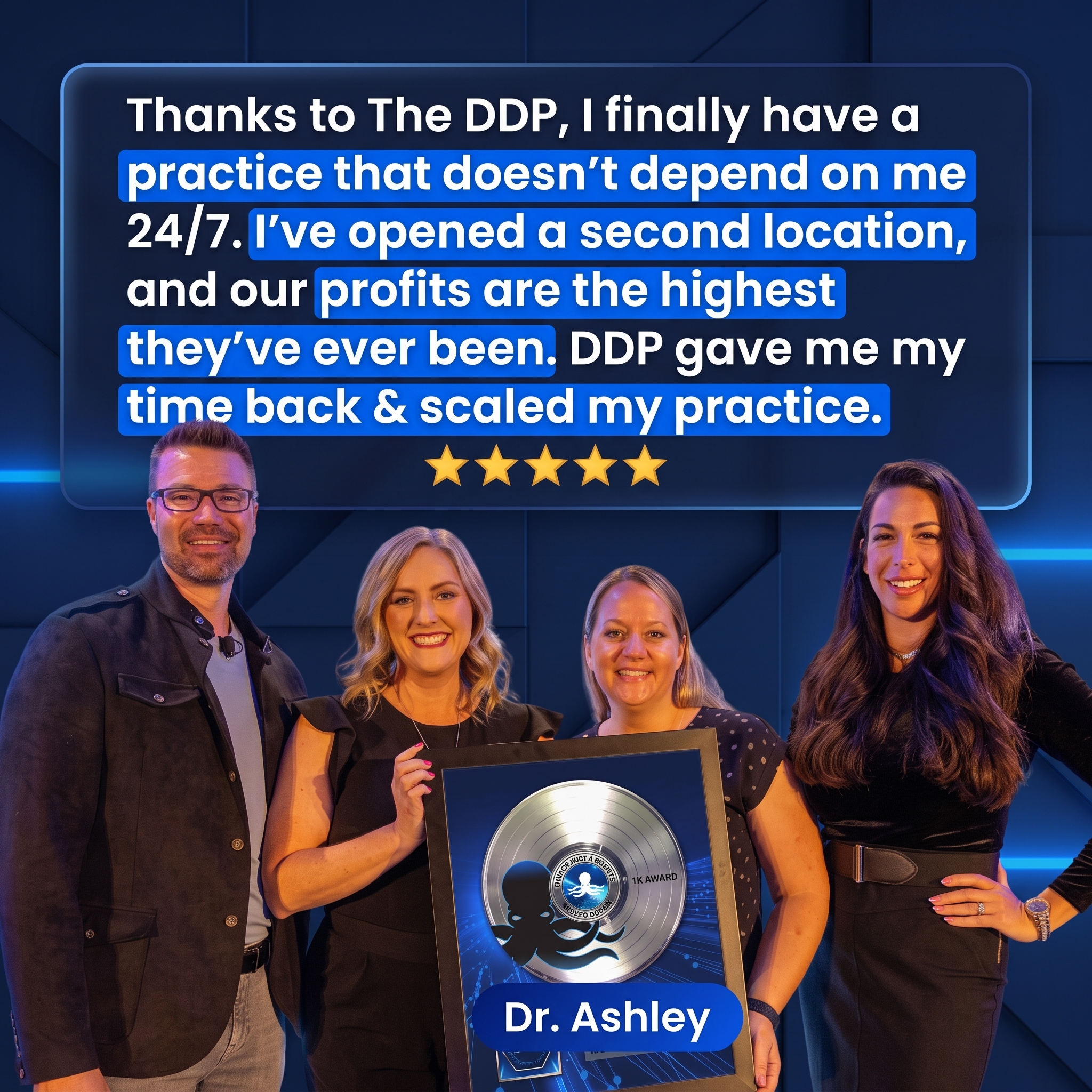 Dr. Ashley testimonial about getting her time back and scaling her practice