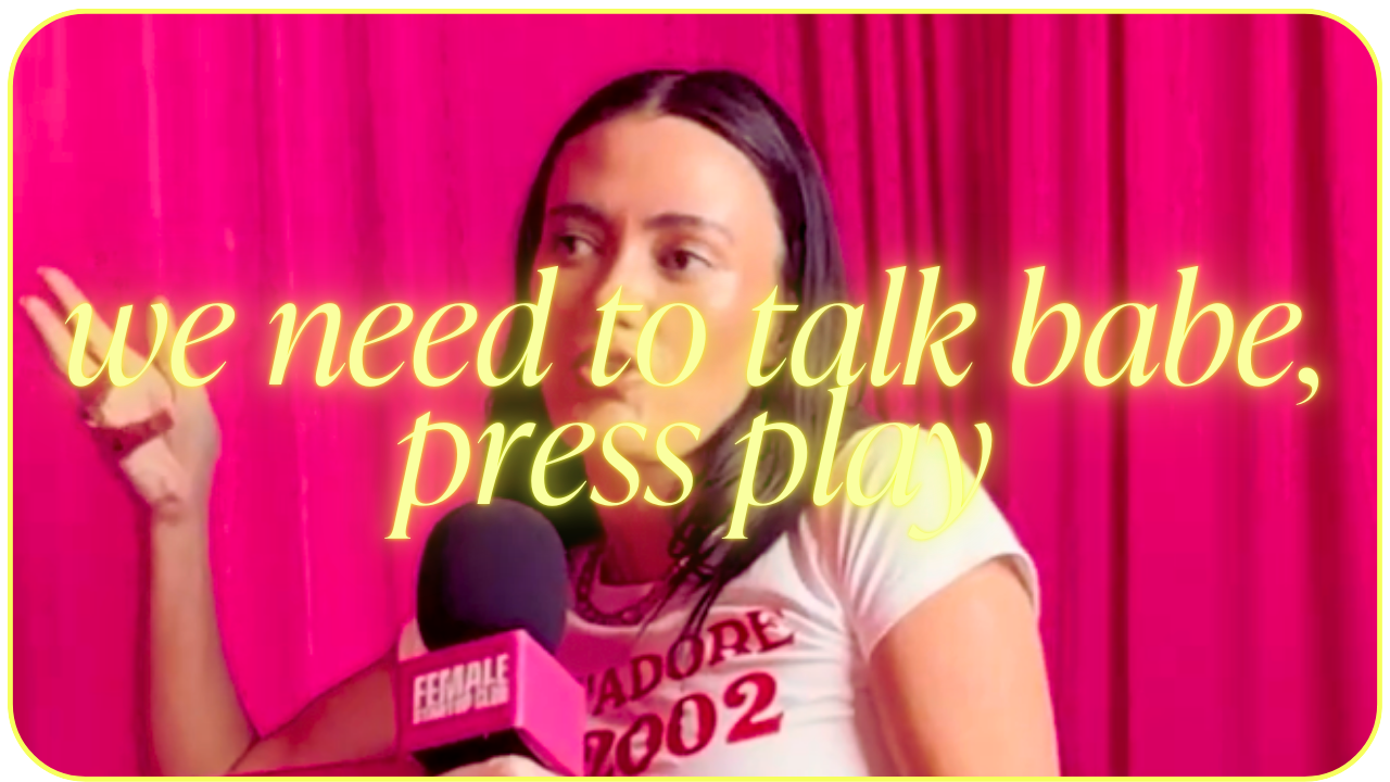 we need to talk babe, press play