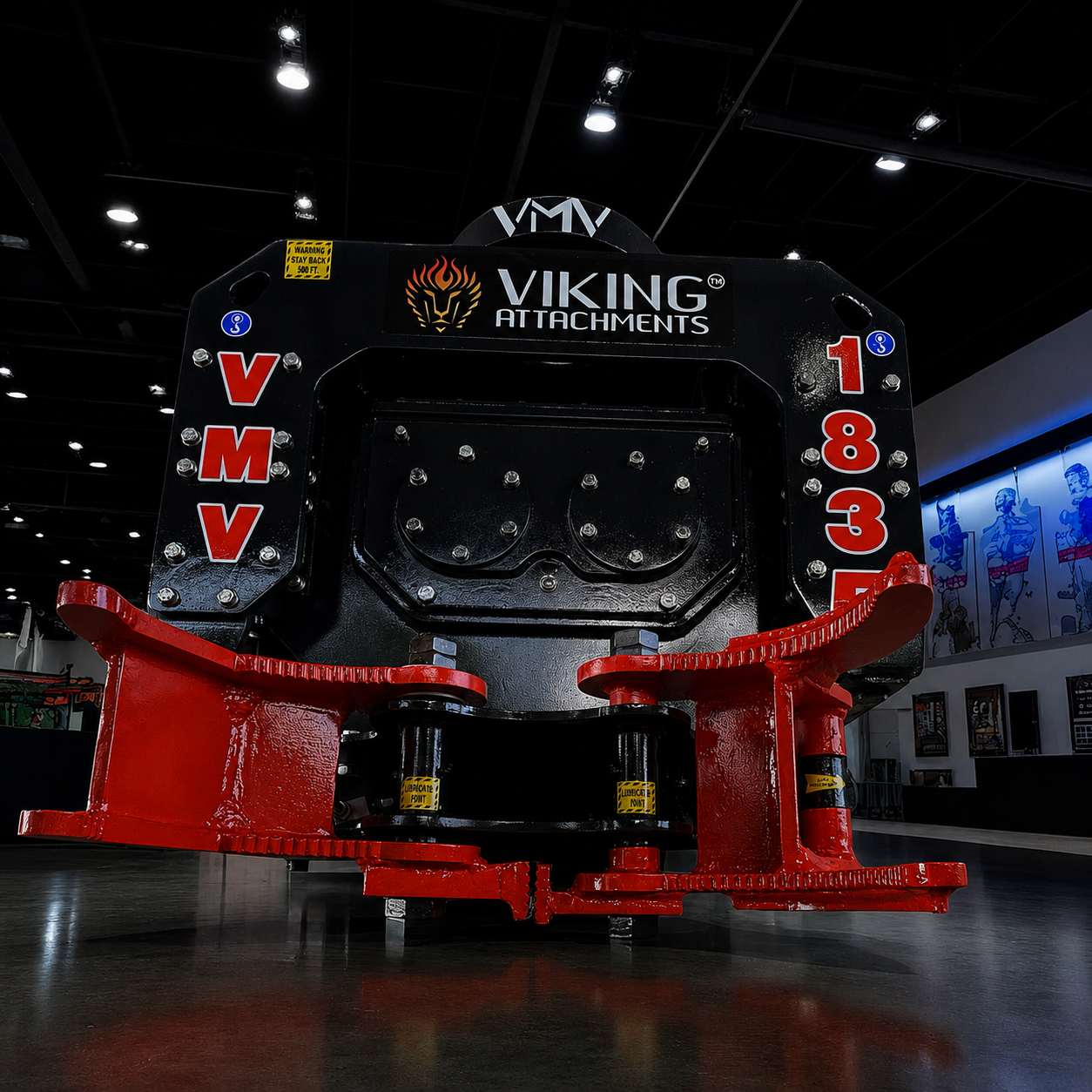 VMV 1835 heavy-duty hydraulic vibratory pile driver for demanding foundation work