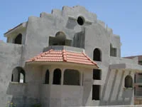 בית בשלב השלד