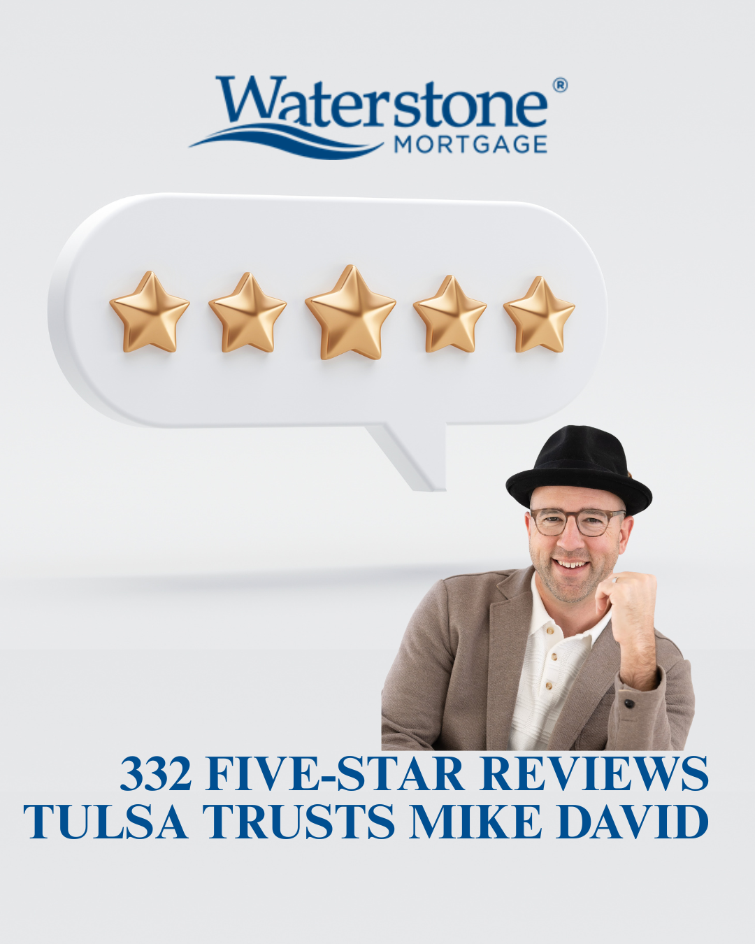 mike david with waterstone is a great lending choice for Tulsa home buyers. 