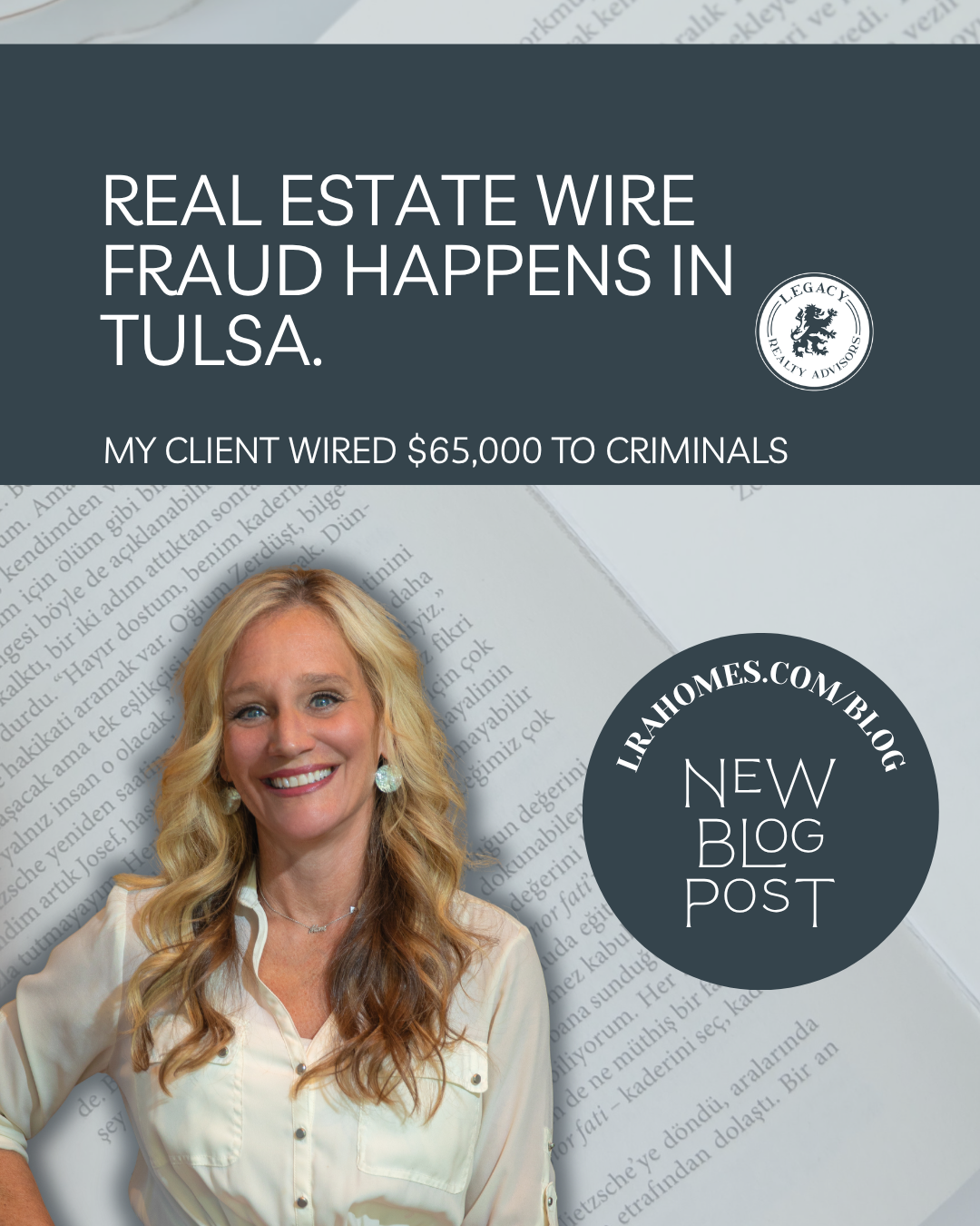 Tulsa home closing day checklist with wire instruction verification warning for sellers and buyers