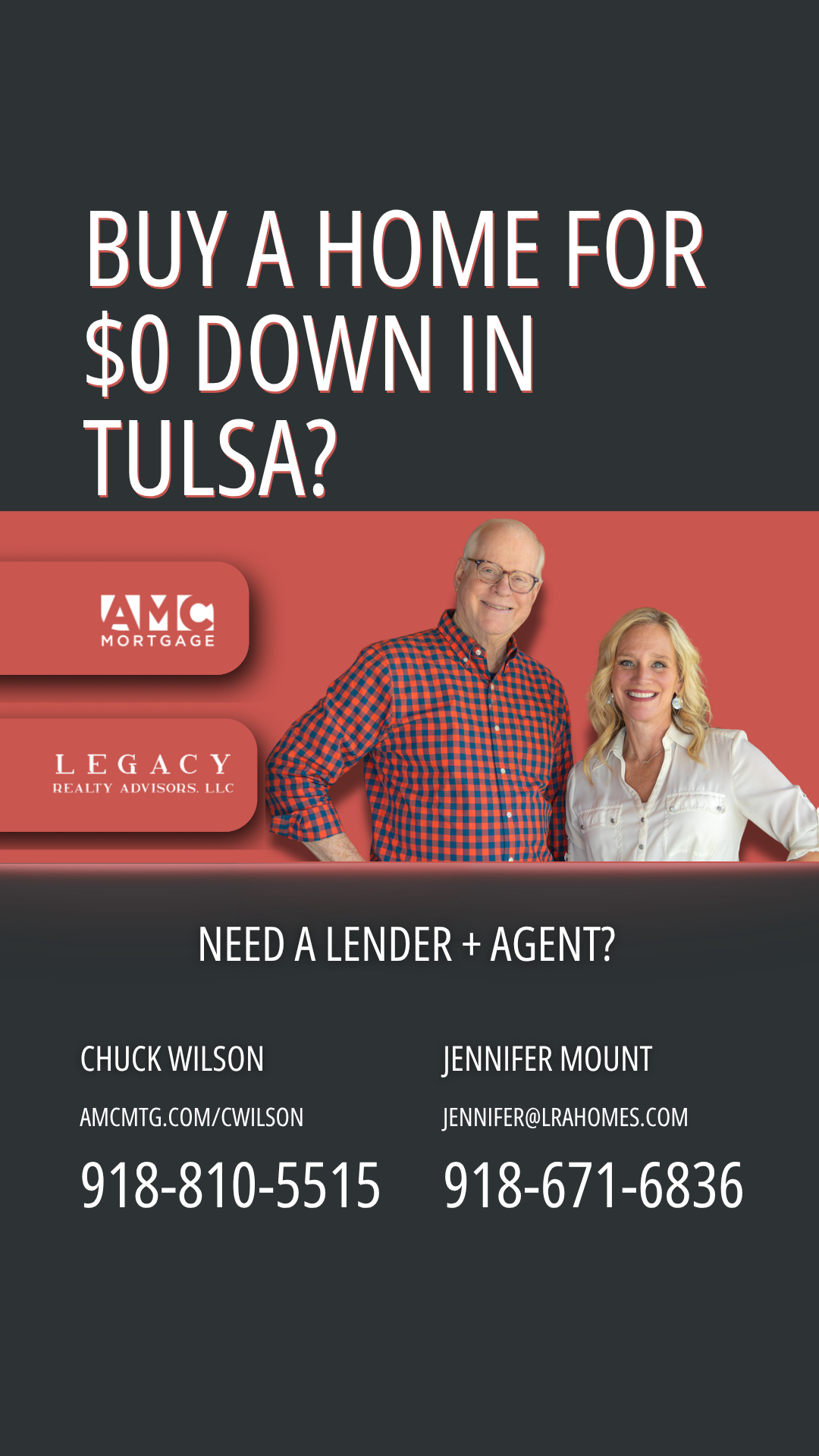 Chuck Wilson approved lender explains how a person could potentially buy a home in Tulsa OK for zero dollars down.
