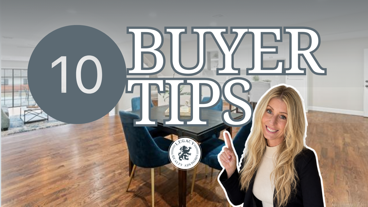 The top ten buyer tips for first-time buyers presented by Sarah Hoffman, REALTOR®