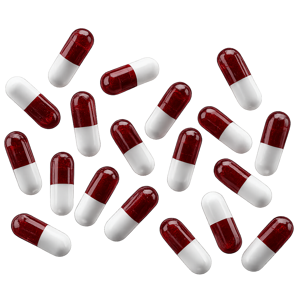Floating 3D supplement capsules