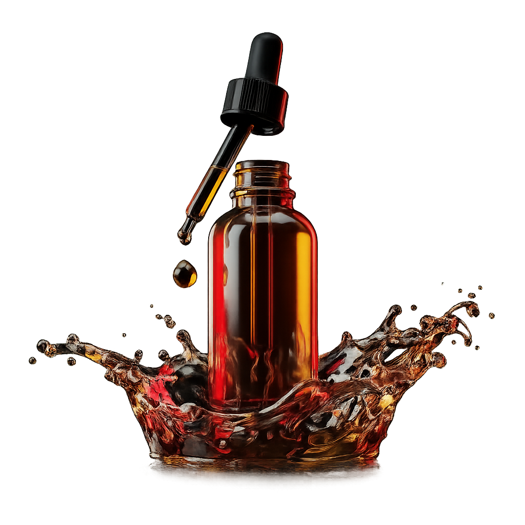 3D liquid supplement dropper bottle