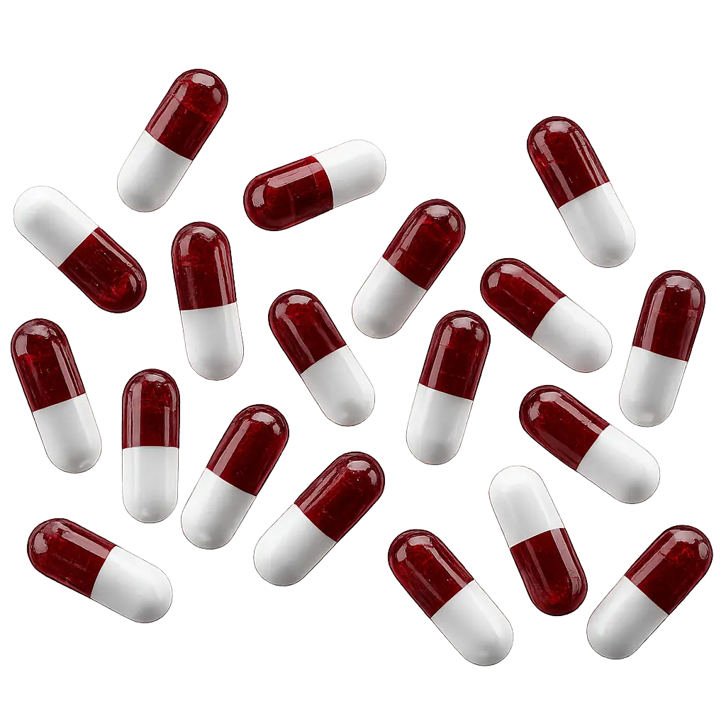 Floating 3D supplement capsules