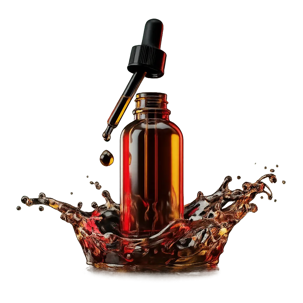 3D liquid supplement dropper bottle