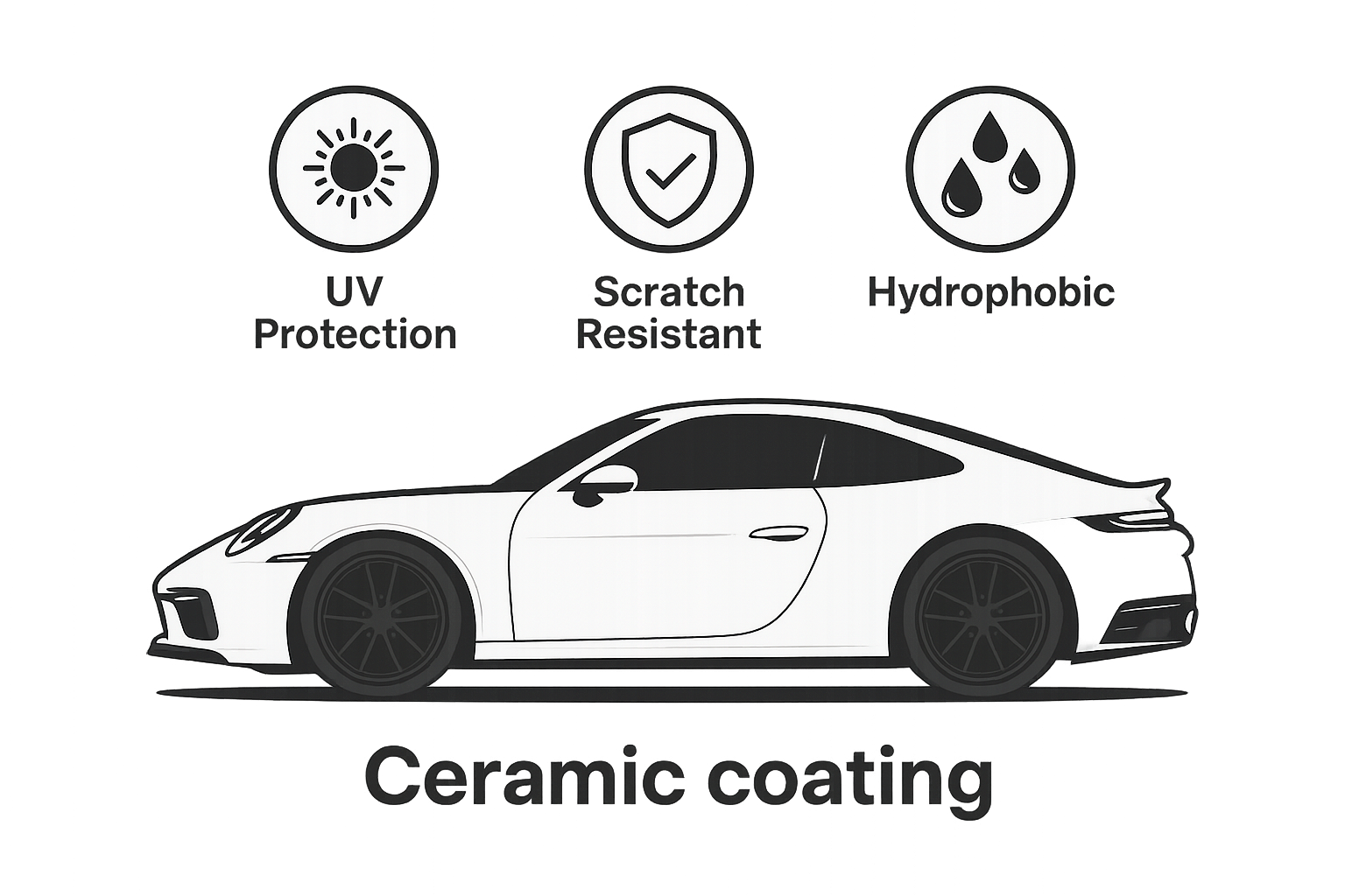 Car with ceramic coating benefits
